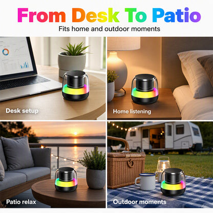 Portable Bluetooth Speaker with RGB Light