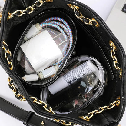 Multifunctional Transparent Portable Storage Bag for Data Cables
