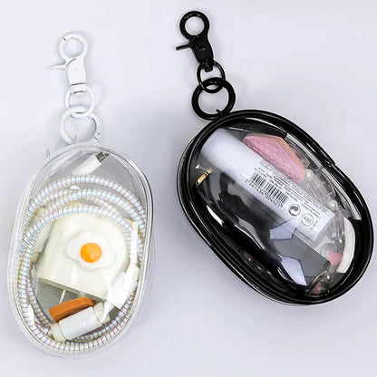 Multifunctional Transparent Portable Storage Bag for Data Cables
