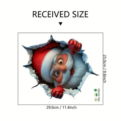 🎄❄️ Early Christmas Sale – 50% OFF!! 🎅 "Santa’s Surprise" 3D Wall Decals