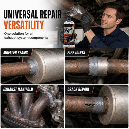 🥳2026 HOT SALE🥳💞50K+ SOLD! ⭐🔧 50% OFF! High Temp Exhaust Pipe Repair Glue – Permanent bond for iron & steel, withstands extreme heat & vibration. Fix exhaust leaks yourself – save on costly garage repairs! 🚗✅