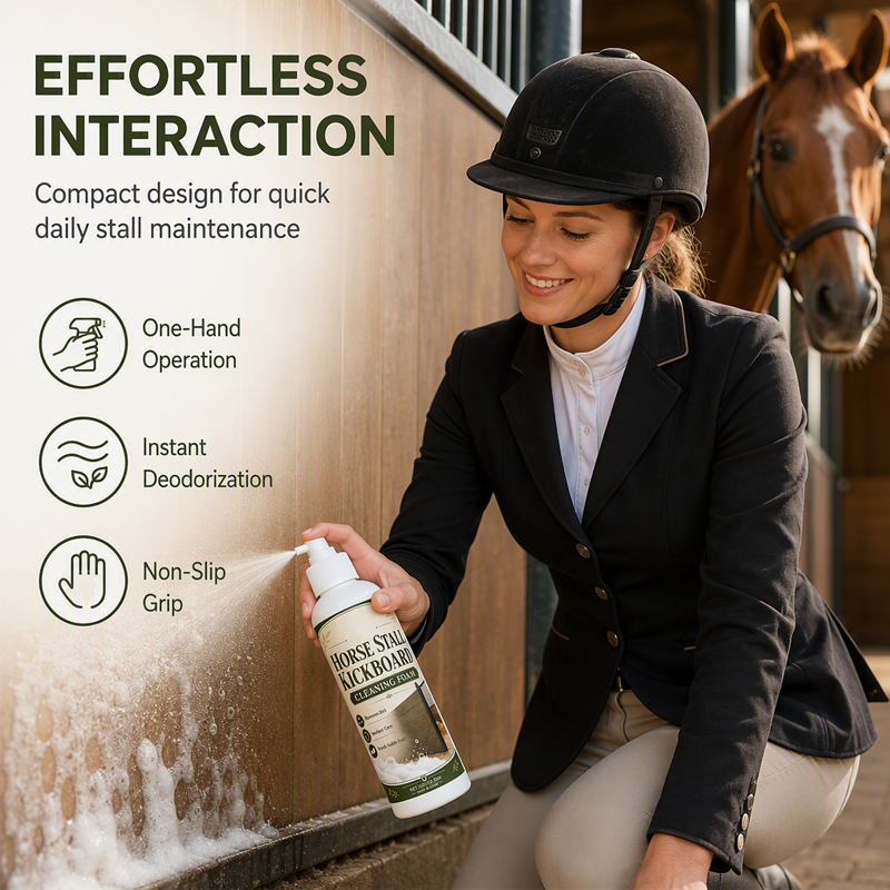 🔥Hot Sale 50% OFF🔥 Horse Stall Kickboard Cleaning Spray – Helps Clean & Deodorize Stall Surfaces, for Washable Hard Surfaces 🐴