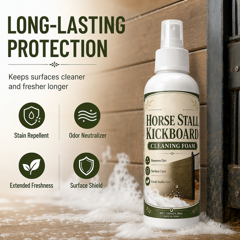 🔥Hot Sale 50% OFF🔥 Horse Stall Kickboard Cleaning Spray – Helps Clean & Deodorize Stall Surfaces, for Washable Hard Surfaces 🐴