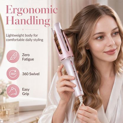 otating Auto Hair Curling Wand