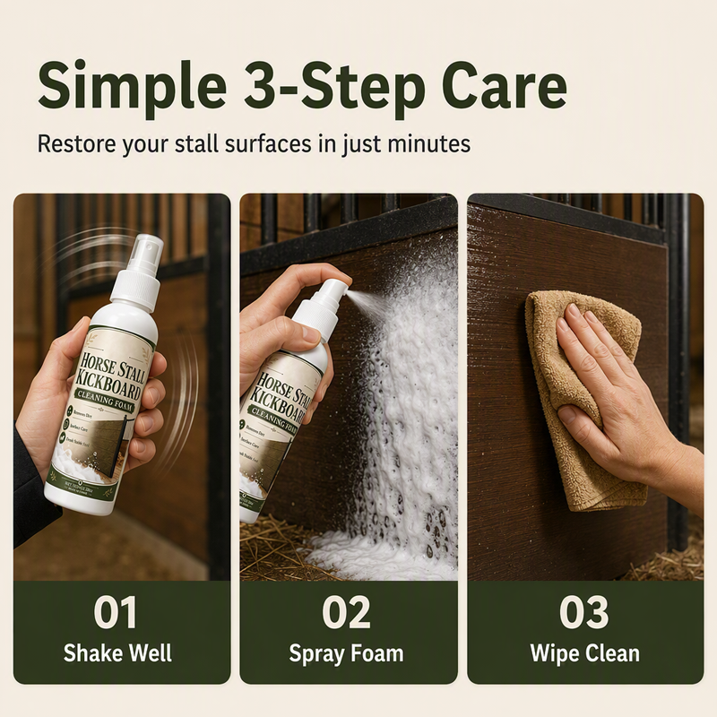 🔥Hot Sale 50% OFF🔥 Horse Stall Kickboard Cleaning Spray – Helps Clean & Deodorize Stall Surfaces, for Washable Hard Surfaces 🐴