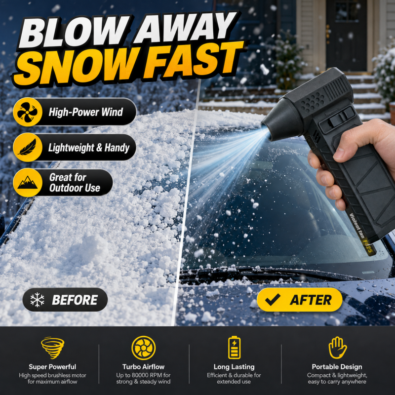 ⏰60% OFF⏰ Turbo Blower – Stepless Speed Control, Lightweight 424g – Blast Snow, Dust & Inflate Mattresses – Compact & Powerful! 🔧