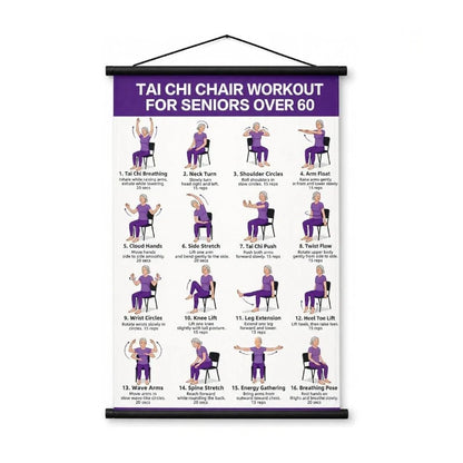 📢📢49% OFF !! ⏰Tai Chi Workout Poster for Seniors