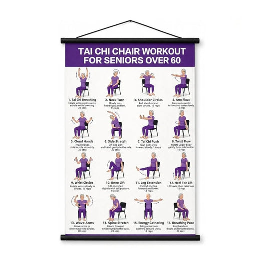 📢📢49% OFF !! ⏰Tai Chi Workout Poster for Seniors