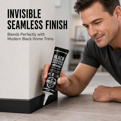🥳2026 HOT SALE🥳💞50K+ SOLD! 🔧🖤 50% OFF! Black Household Crack Filler Paste – High‑density polymer formula fills gaps & cracks seamlessly. Precision tip applicator for mess‑free repair – restores walls & baseboards to perfection! 🏠✨