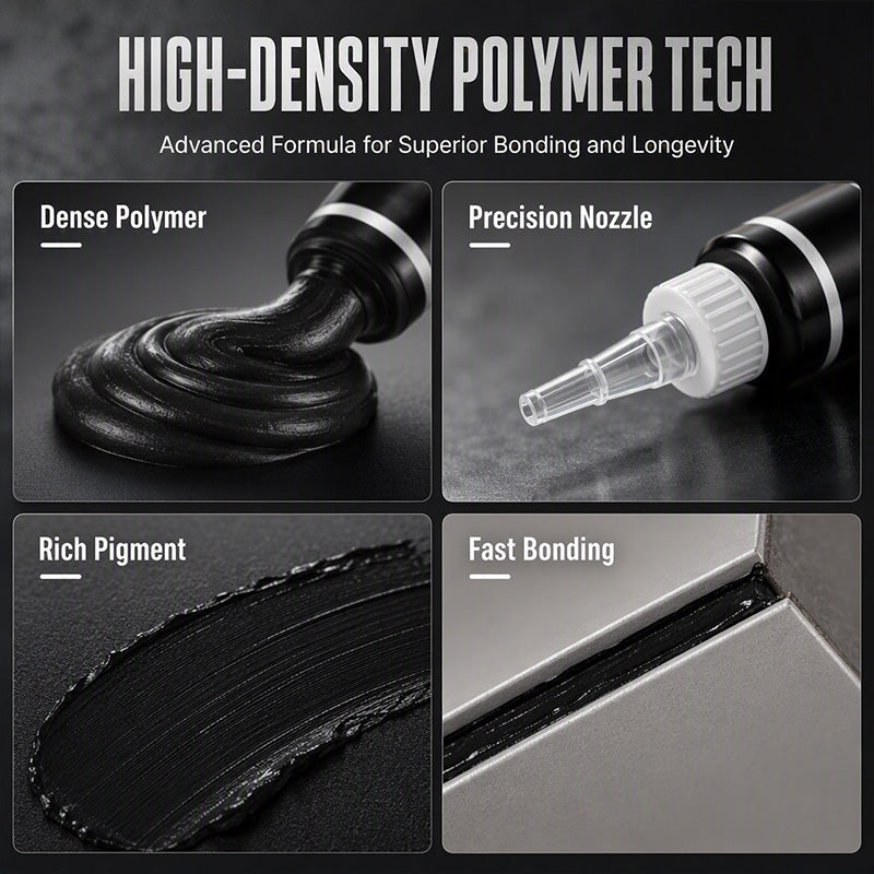 🥳2026 HOT SALE🥳💞50K+ SOLD! 🔧🖤 50% OFF! Black Household Crack Filler Paste – High‑density polymer formula fills gaps & cracks seamlessly. Precision tip applicator for mess‑free repair – restores walls & baseboards to perfection! 🏠✨