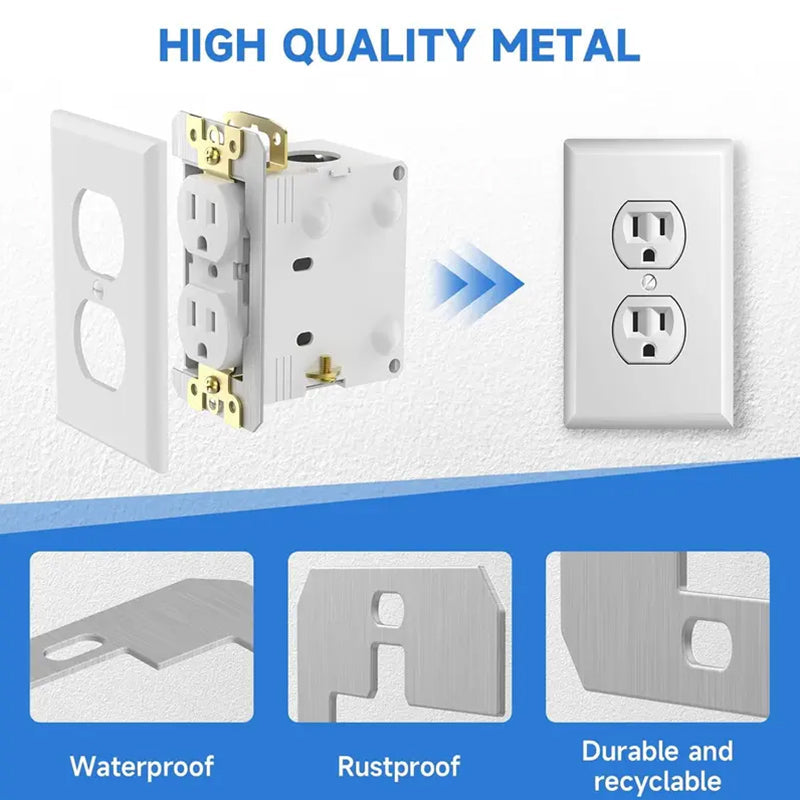 🎉 2026 Sale — Over 16,700 Sold!🔌 Metal Wall Plate Spacer For Uneven Electrical Outlet Boxes ✨