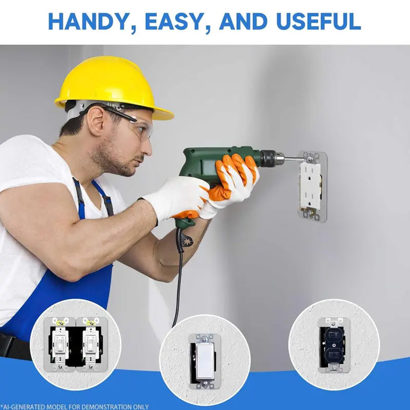 🎉 2026 Sale — Over 16,700 Sold!🔌 Metal Wall Plate Spacer For Uneven Electrical Outlet Boxes ✨