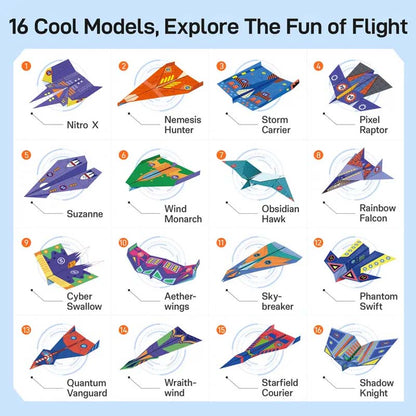 ⏳🔥LIMITED-TIME 50% OFF! ⏰🔥 Creative DIY Paper Airplane Set For Kids