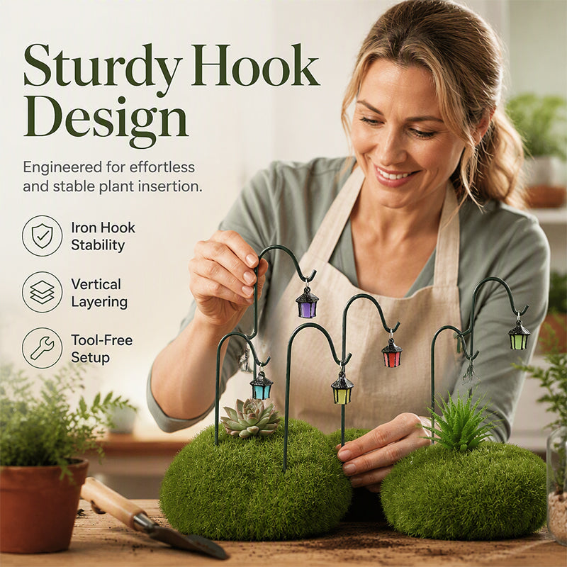🌿 2026 HOT SALE🥳50K+ SOLD! 💝Glow-in-the-Dark Plant Stakes – 50% OFF! 7 colors, premium resin, sturdy iron hooks – magical garden decor. 🌙