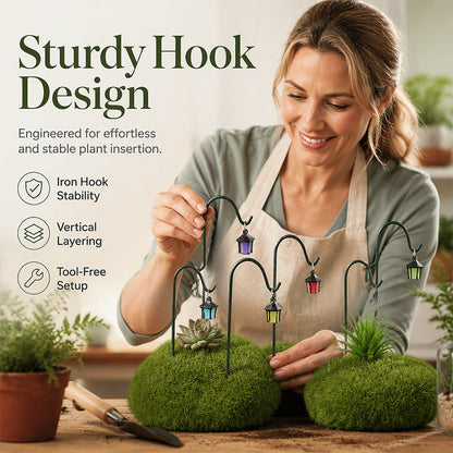 🌿 2026 HOT SALE🥳50K+ SOLD! 💝Glow-in-the-Dark Plant Stakes – 50% OFF! 7 colors, premium resin, sturdy iron hooks – magical garden decor. 🌙
