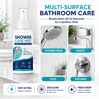 🚿 Fast-Acting Limescale Remover Spray for Showerheads and Faucets