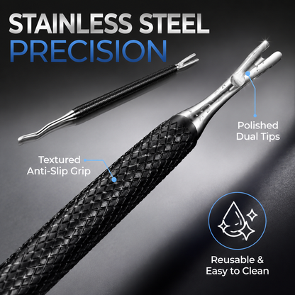 Dual-Ended Ingrown Toenail Lifter & Cleaner Tool