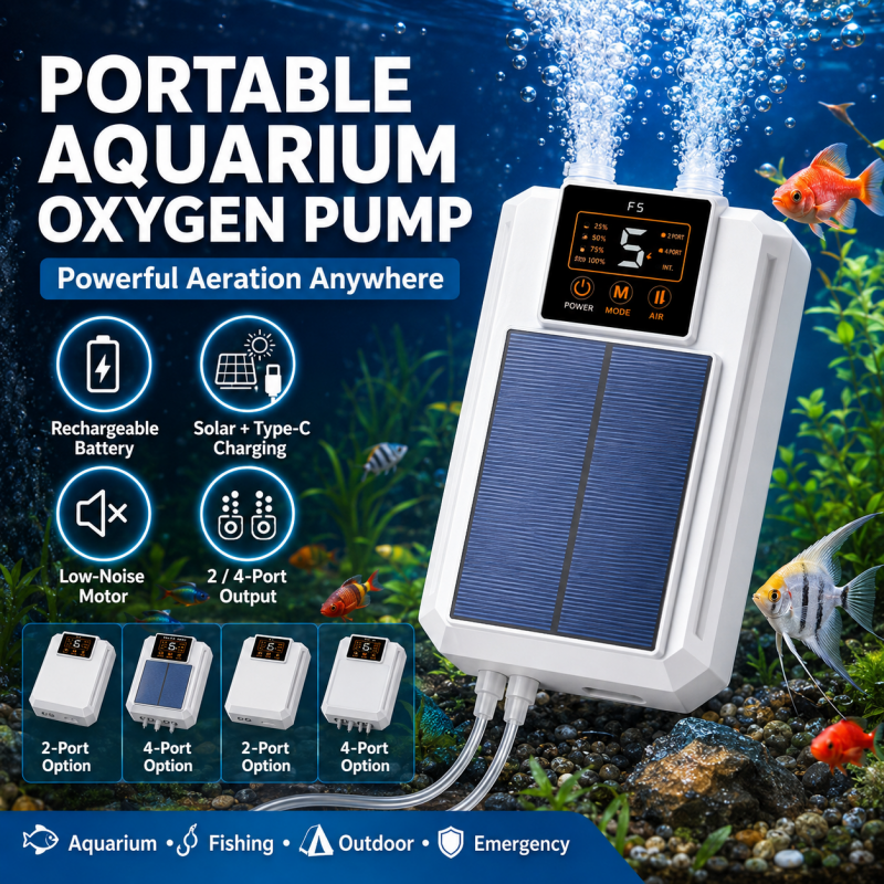 Portable Aquarium Oxygen Pump