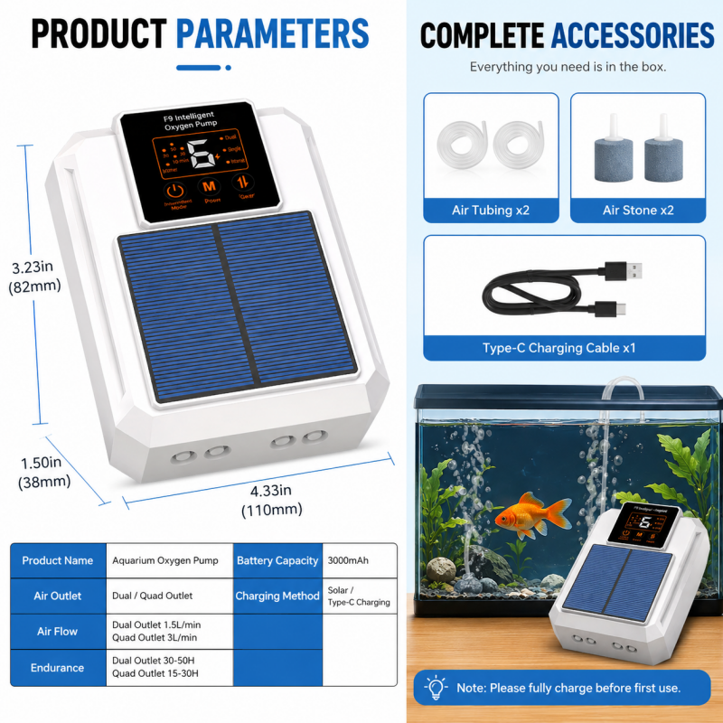 Portable Aquarium Oxygen Pump