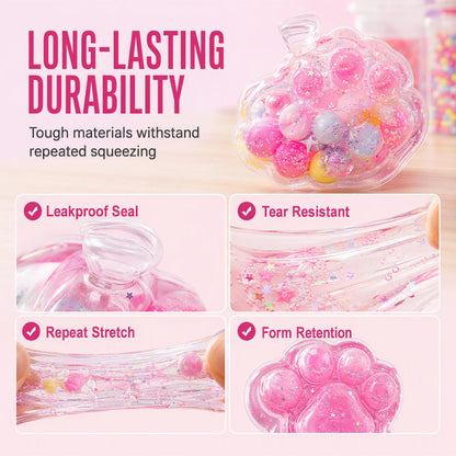 🔥 30% OFF! 🧁DIY Fried Ice Squishy Toy Kit with Cat Claw Design for Kids