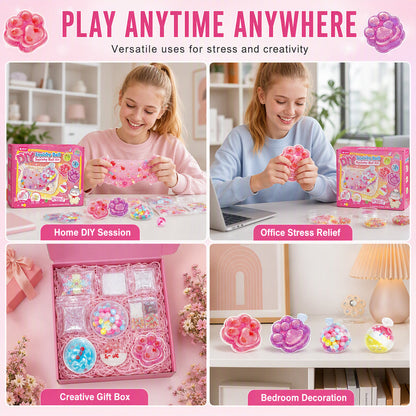 🔥 30% OFF! 🧁DIY Fried Ice Squishy Toy Kit with Cat Claw Design for Kids