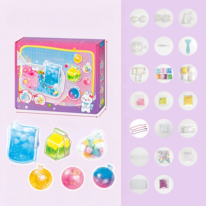 🔥 30% OFF! 🧁DIY Fried Ice Squishy Toy Kit with Cat Claw Design for Kids