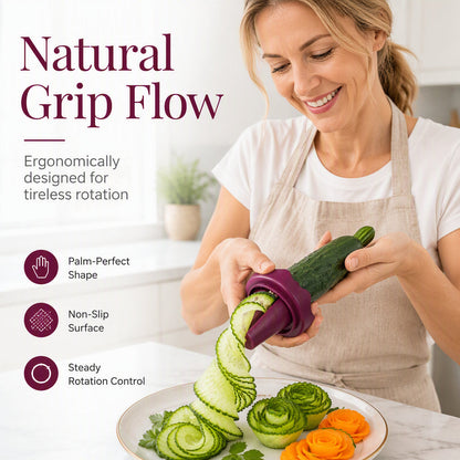 🥕✨ Manual Vegetable Spiralizer and Curler for Rose Flower Carving – Turn Carrots into Restaurant-Style Roses in 60 Seconds! 🌹🍽️