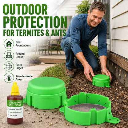 Reusable Outdoor Ant & Termite Bait Station