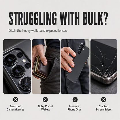 2-in-1 Shockproof Phone Case with Hidden Card Holder