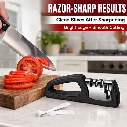 🥳HOT SALE! 4-in-1 Multi-Stage Kitchen Knife Sharpener🔪🏠