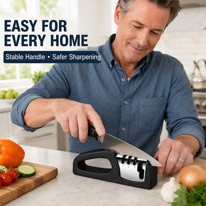 🥳HOT SALE! 4-in-1 Multi-Stage Kitchen Knife Sharpener🔪🏠