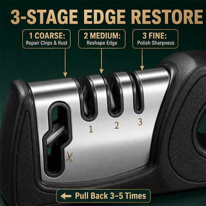 🥳HOT SALE! 4-in-1 Multi-Stage Kitchen Knife Sharpener🔪🏠