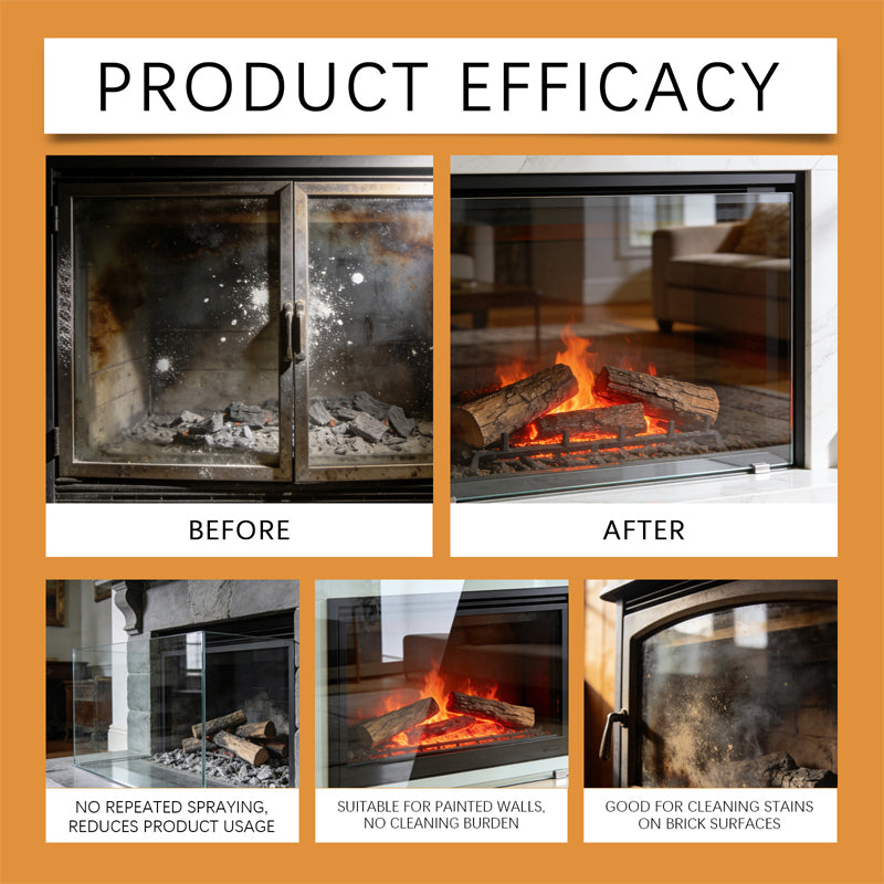 Fireplace Glass Cleaner Kit
