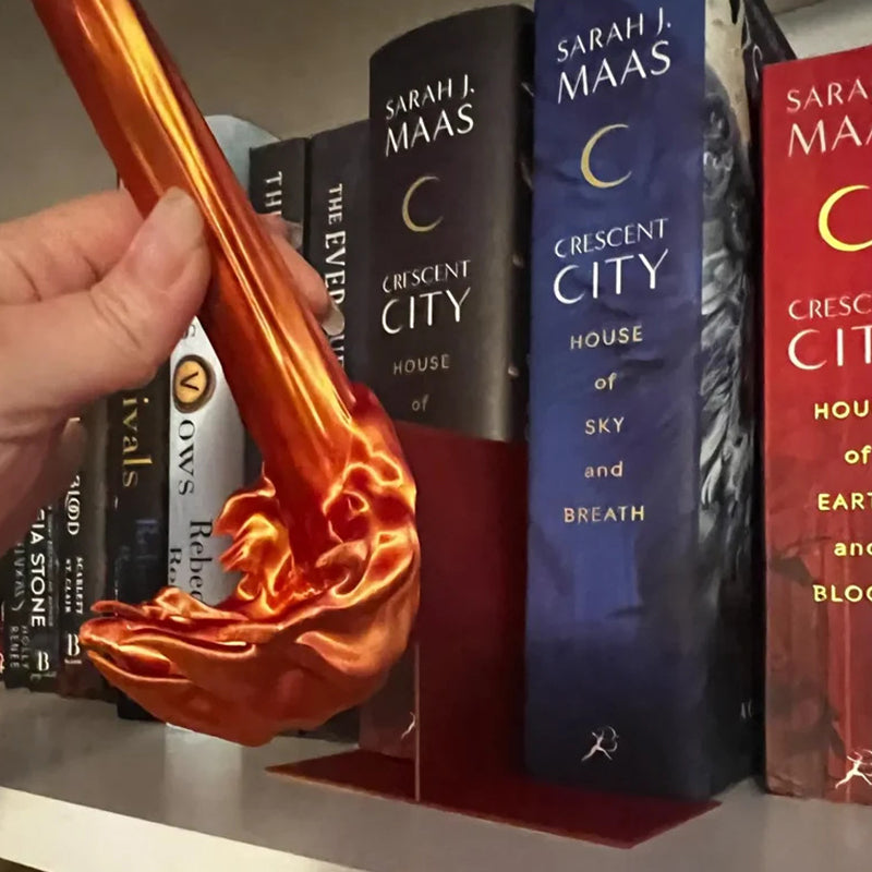 Fantasy Decorative Fired Dragon Shelves Bookends