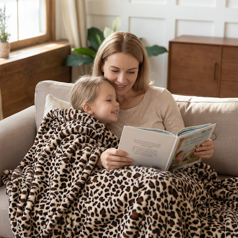 🎉 LIMITED TIME 50% OFF! 🐆 Cozy Leopard Print Throw Blanket – Ultra-Soft Rabbit-Like Texture, Exceptional Warmth & Versatile Home Essential ✨