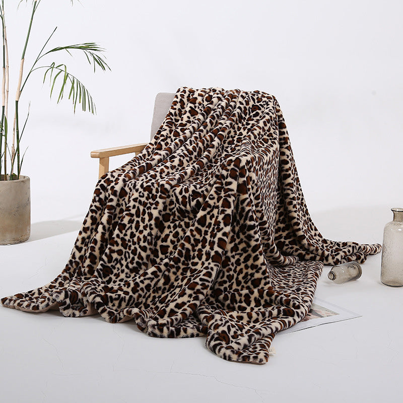 🎉 LIMITED TIME 50% OFF! 🐆 Cozy Leopard Print Throw Blanket – Ultra-Soft Rabbit-Like Texture, Exceptional Warmth & Versatile Home Essential ✨