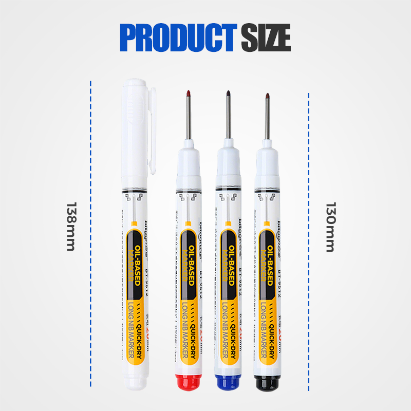 🖊️50% OFF NOW! Precision Tip Quick‑Dry Oil‑Based Marker Pen, 10 Pcs 5 Colors Long Nib Markers, Waterproof Oil Markers for Wood, Metal, Plastic, Industrial Marking & DIY Craft