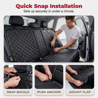 🐾 🚗 Foldable Dog Car Seat – Waterproof, Secure & Comfort‑fit for Pets 🐶