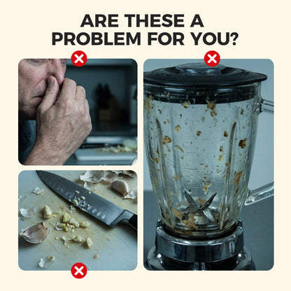 Compact Electric Garlic Press and Chopper