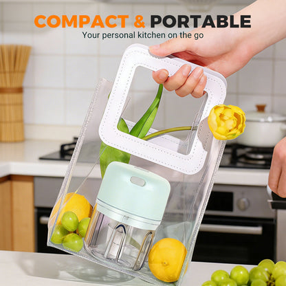 Compact Electric Garlic Press and Chopper