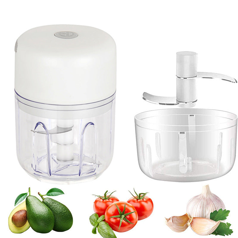 Compact Electric Garlic Press and Chopper