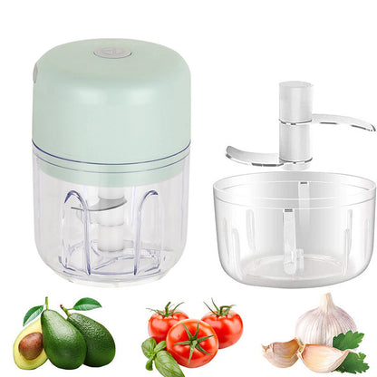 Compact Electric Garlic Press and Chopper