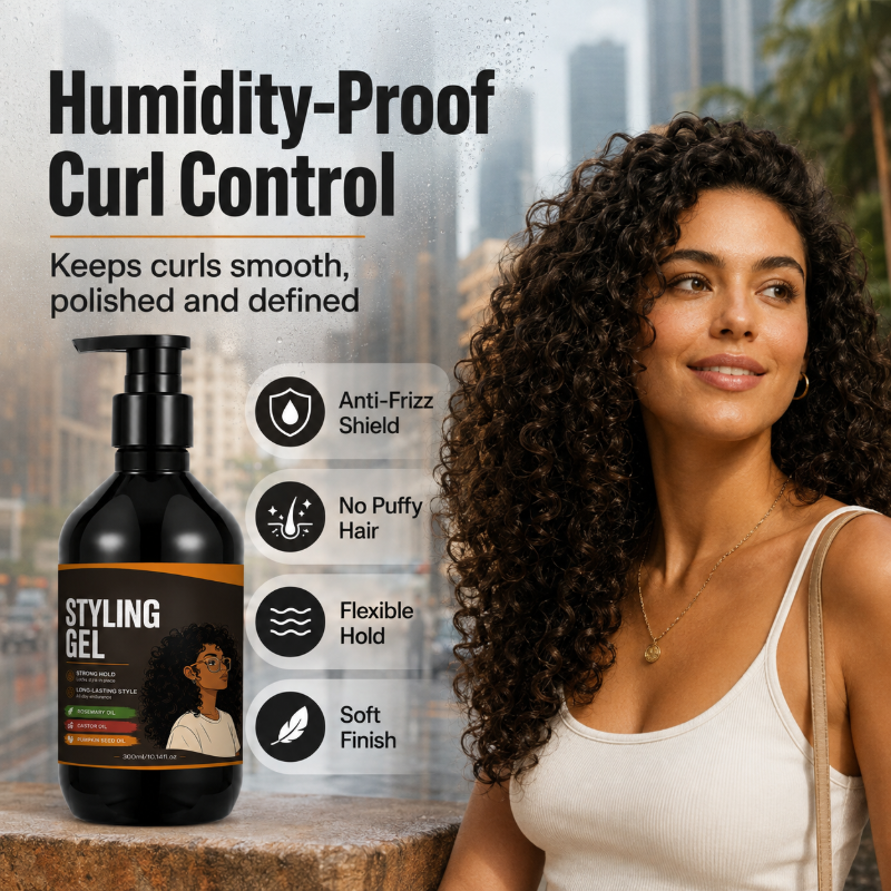Stronq Hold Curly Hair Styling Gel