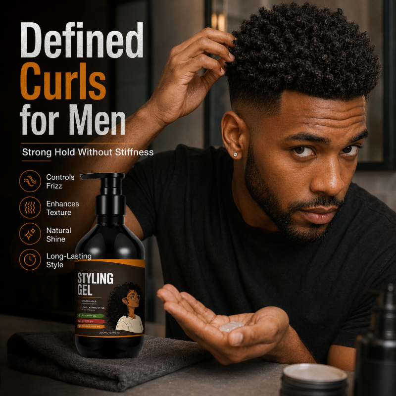 Stronq Hold Curly Hair Styling Gel