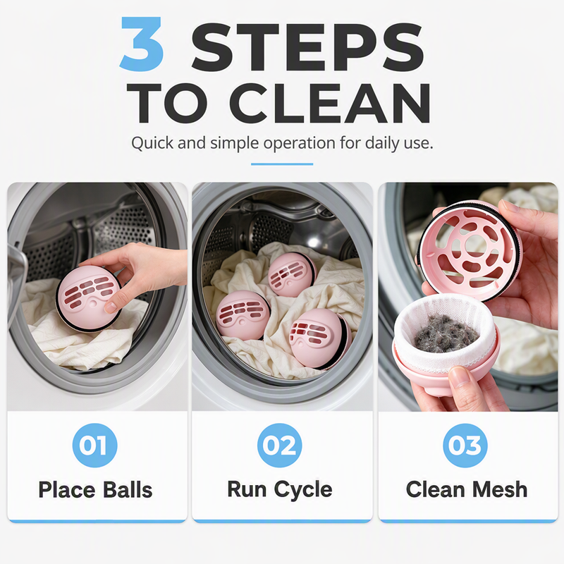 2-in-1 Washing Machine Lint Remover and Laundry Ball