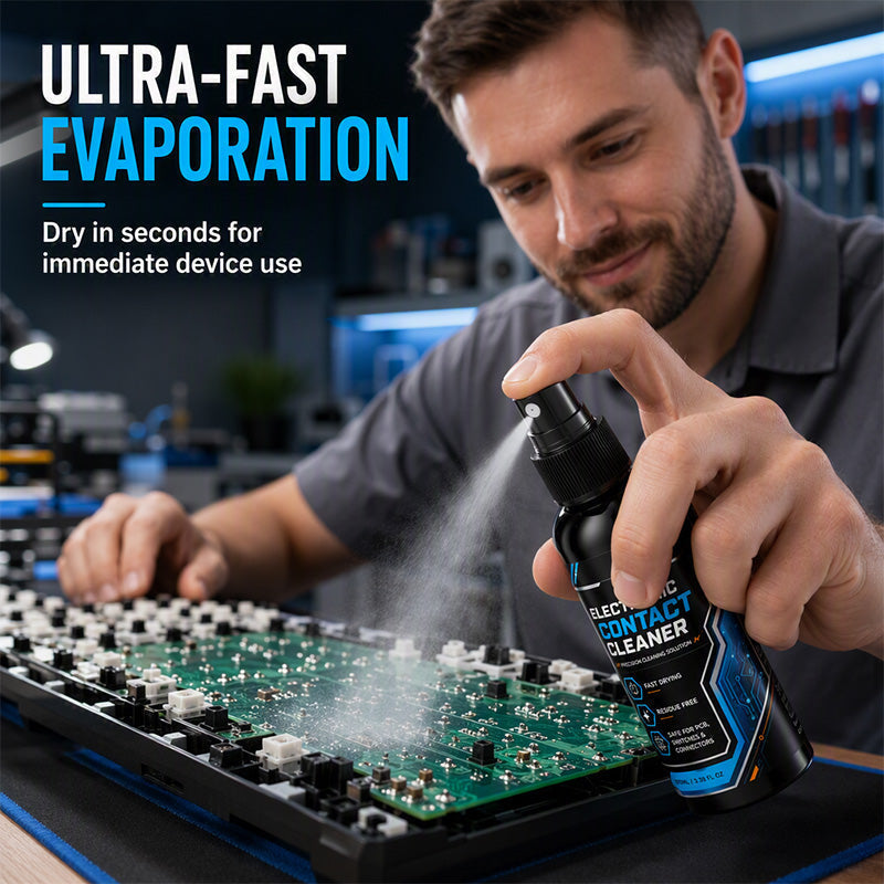 🥳2026 HOT SALE🥳💞50K+ SOLD! ⚡🧼 50% OFF! Fast-Drying Contact Cleaner – High‑purity solvent evaporates instantly, zero residue. Ideal for PCBs, USB & HDMI ports – restore peak conductivity! 🔧✨