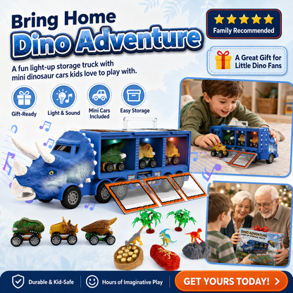 Interactive Dinosaur Transporter Toy Truck
