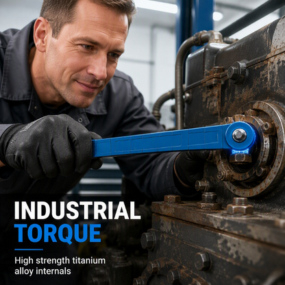 Reach Tight Bolts Instantly! No-Slip 72Nm Extended Ratchet Wrench