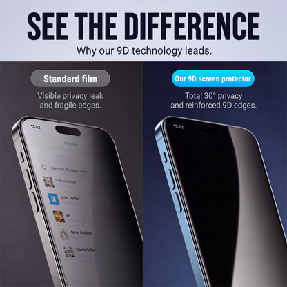 📢📢 $9.99！！ 🛡️ Privacy Tempered Glass Screen Protector – 30° Anti-Peep Protection & Automatic Dust Removal for Easy Installation ✨