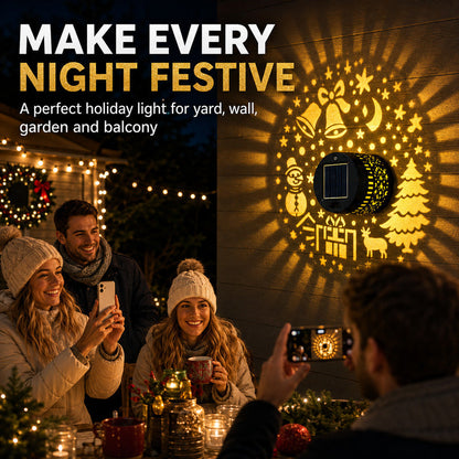 Solar Outdoor Decorative Wall Projection Light